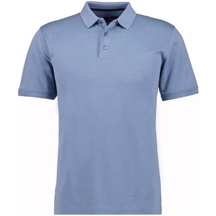 Ragman Uni Polo Light Cotton Mix Blauwgrijs / male