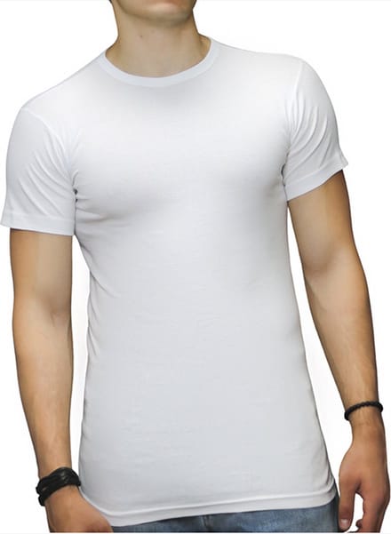 Bonanza Heren T-Shirts 2 Pack – O-Hals – Wit – 100% Katoen – Extra Lang – Maat L