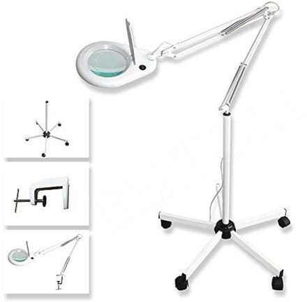 Professionele LED loeplamp met standaard voor precisiewerk en modelbouw