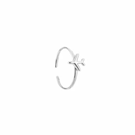 Bijoutheek Ring (Sieraad) Vliegtuig Zilver