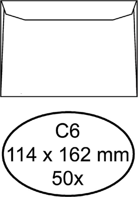 Bankenvelop C6 Wit