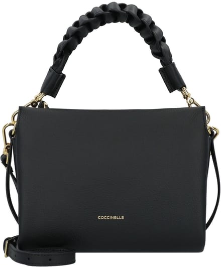 Coccinelle Medium Schoudertas Dames - Leer - Boheme Grana Double - Zwart