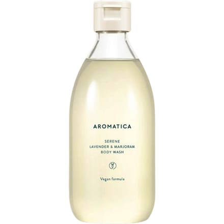 Aromatica, Serene Body Wash, Lavender & Marjoram, 10.1 fl oz (300 ml) beige