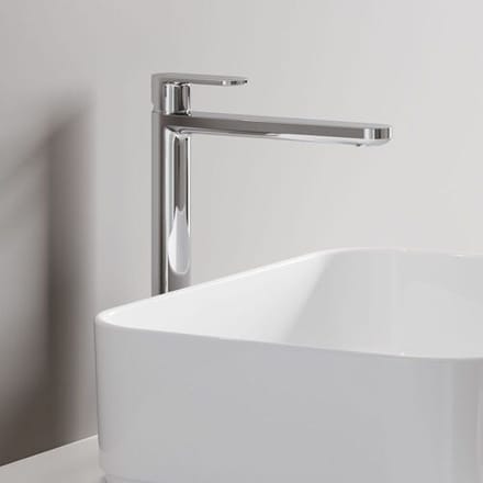 Kronenbach Plana 2.0 Single Lever Basin Mixer with Shaft Extension 3032273KB