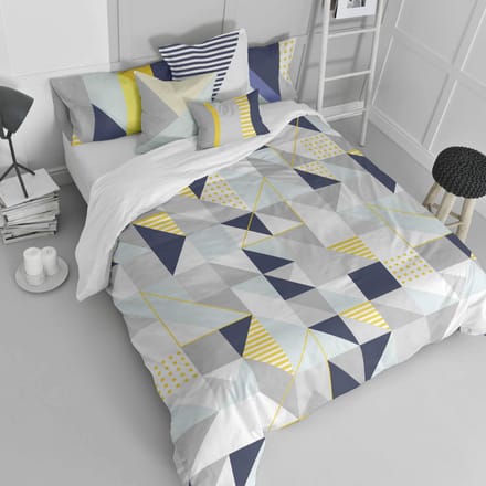 Dekbedovertrek Geo Dot | Blanc