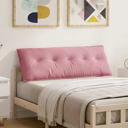 vidaXL - Rugkussen - Roze - 140 - x - 50 - x - 19 - cm - Corduroy - stof