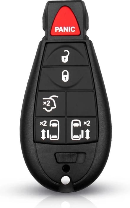 XEOD Autosleutelbehuizing - sleutelbehuizing auto - sleutel - Autosleutel / Geschikt voor: Dodge 5 knops & panic knop