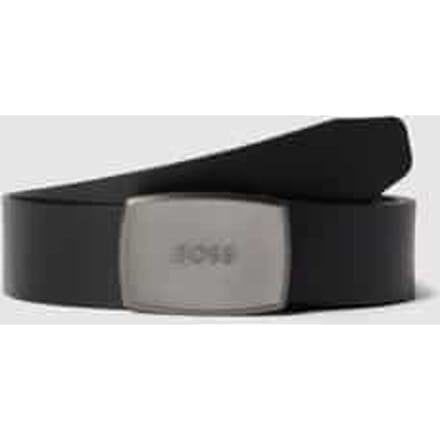 Leren riem met pinsluiting in metallic, model 'Jensy'