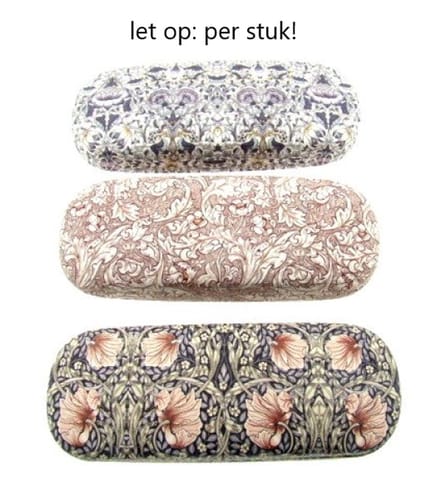 Lesser & Pavey brillenkoker William Morris – Met doekje – Assorti – 16,5 cm