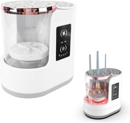 Efficiënte Make-upborstelreiniger met 850 RPM, USB Aansluiting en Timer voor Snel Droogresultaat en Hygiëne