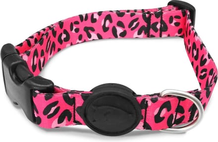 Morso - Halsband Hond - Gerecycled - Bubble Leo - Roze - 43-70X2.5 cm