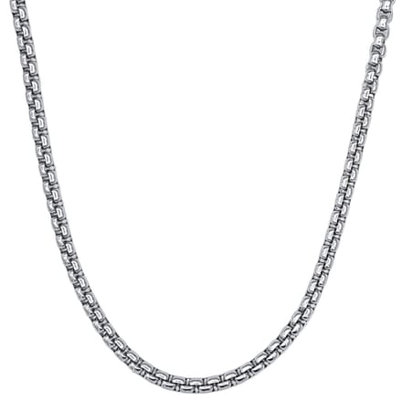 Tesoro Mio Michel - Ketting Edelstaal - Dubbele Schakel - 60 cm / 4 mm