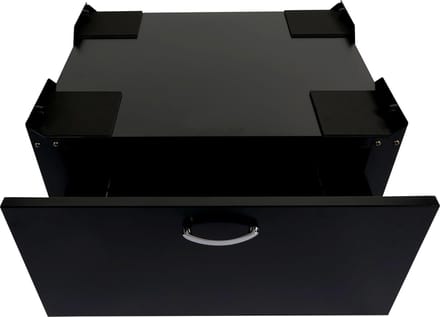 Wasmachine sokkel - verhoger - 33 cm met lade - zwart