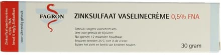 Fagron Zinksulfaat vaselinecreme 0.5% FNA 30 Gram
