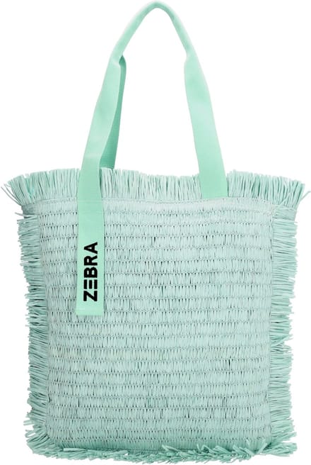 Zebra Trends Coco Shopper - Strandtas - Riet - Schoudertas - Zomer - Dames - Tote Bag - Dames Tas - Mint