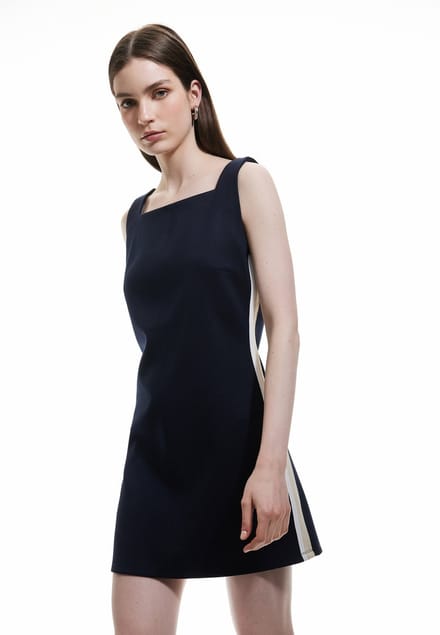 Mini-lengte Rits gedetailleerd Minikleid
