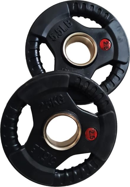 Olympische halterschijven | Bumperplates | 50MM | set 2,5KG (2 stuks)