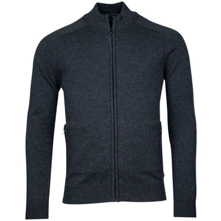 Baileys Vest Cardigan Zip Single Knit Dark Blue / male