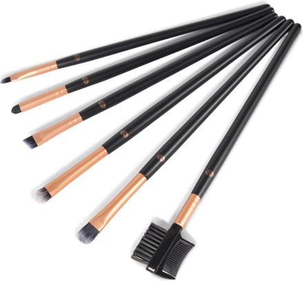 Rio | Eye Essentials Cosmetic Brush Collection | 6 verschillende make up borstels | incl etui