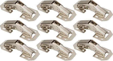 Set van 10 schroefscharnieren met veer - 105 mm
