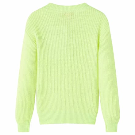 vidaXL - Kindertrui - gebreid - 140 - neongeel