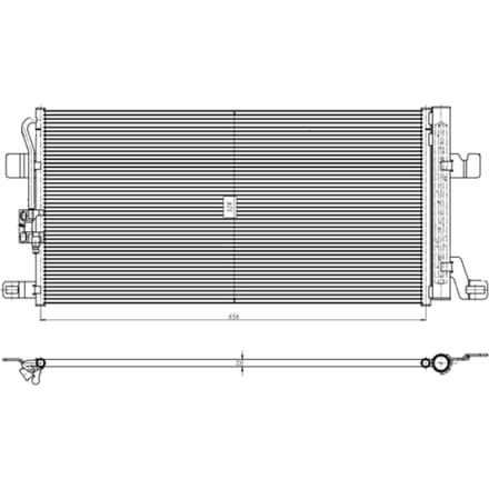 Condensator, airconditioning NRF 350463