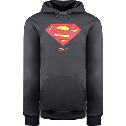 Reebok x DC Superman Heren Donker Grafiet Hoodie