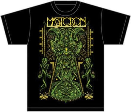 Mastodon - Devil On Black Heren T-shirt - S - Zwart