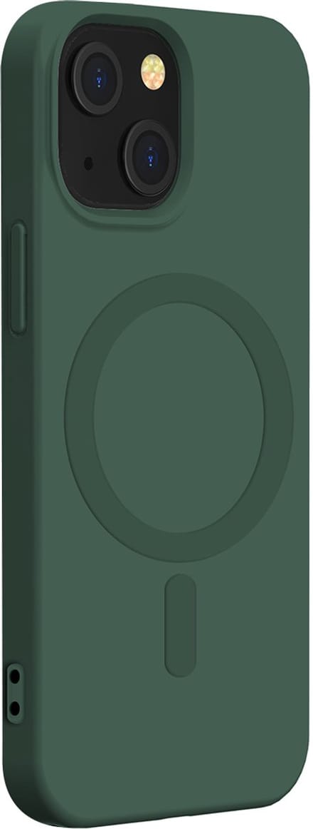 Bigben Connected, Hoesje geschikt voor iPhone 14 - Siliconen MagSafe Compatibel, Groen