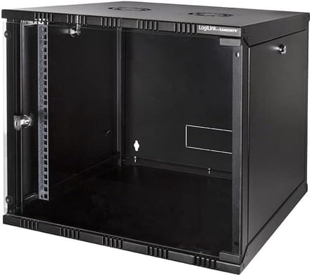 Wandbehuizing 9HE 19 inch 560 mm zwart