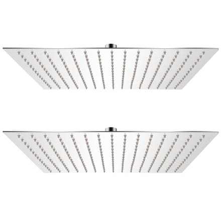 vidaXL - Regendouchekop - 2 - st - 40x40 - cm - roestvrij - staal