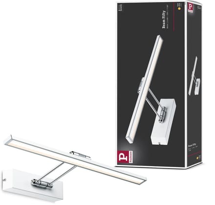 Galeria LED-schilderijlamp Beam 2700K 580lm 230V 8W Wit, Chroom