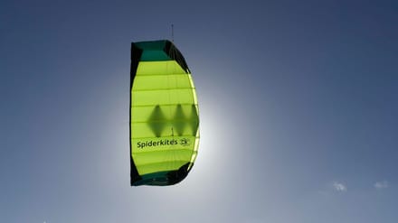 Matrasvlieger Spiderkites Amigo DC 1.35 + bar 10055 Geel 135 x 55 cm