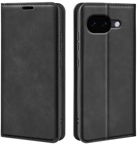 MobyDefend Hoesje - Geschikt voor Google Pixel 10a - Luxe Wallet Bookcase (Magnetische Sluiting) - Zwart