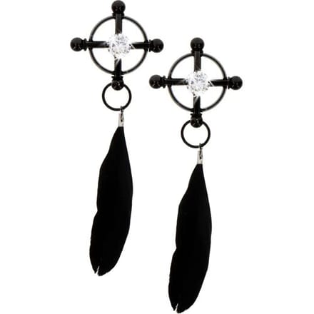 TABOOM Nipple Play - Fluwelen Veren Tepelklemmen