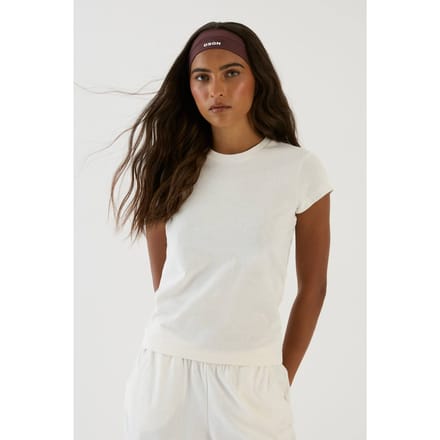 Dames Dsgn Studio Gestructureerd Crew Neck Top Met Korte Mouwen | Cream | Maat: XL