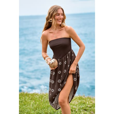 To Infinity Paisley Midi Jurk
