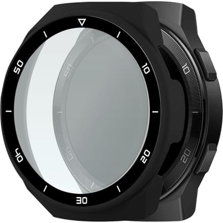 Huawei Watch GT 2E Hoesje met Screenprotector gehard glas - Zwart