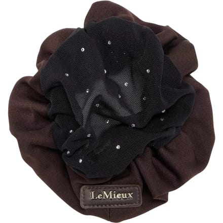 LeMieux Scrunchie met kristallen haarnetje Bruin