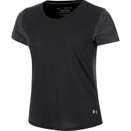 Under Armour Streaker Jacquard T-shirt Dames-Zwart