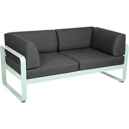 Fermob BELLEVIE club sofa 2 zits - A7 gletsjermunt - A3 grafietgrijs