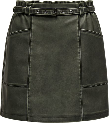 ONLY - ONLHALLI HEIDI FAUX LEATHER SKIRT CC OTW - Dames - Rokken