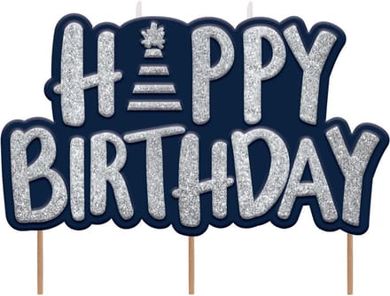 Amscan - Verjaardagskaars Happy Birthday