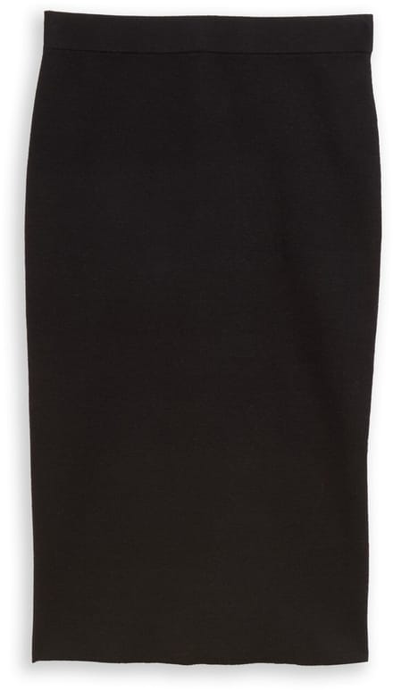 Tom Tailor - Midi-rok met split - Maat 38 - deep black