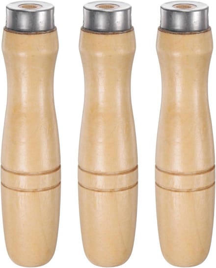 Ergonomische Handvatten voor Houten Vijlen - 3 Stuks met Antislip Grip