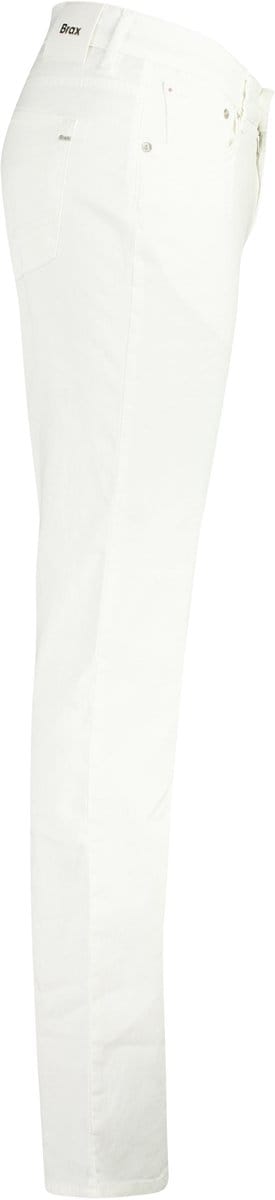 Broek Brax Chuck wit linnen slim
