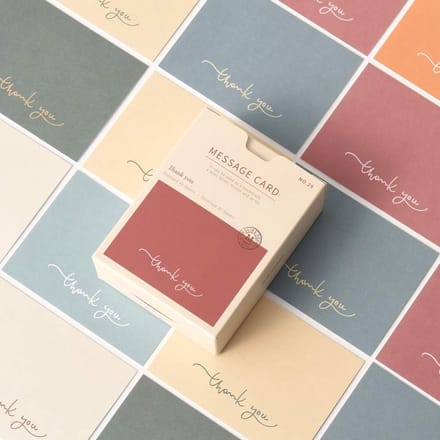 Bedankkaartjes Set - 40 Mini Dank U Kaarten met 20 Enveloppen - Compact Formaat