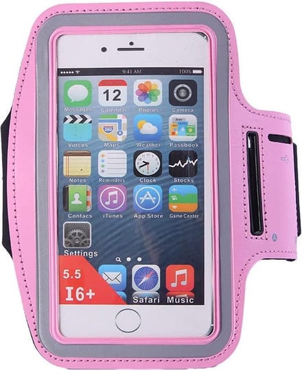 Hardloop Armband Telefoon | Geschikt voor Motorola E13 / E20 / E22 / E32 / E32s / E40 | Hardloop Armband | Sport Hardloopband | Hardloop Telefoonhouder | Licht roze