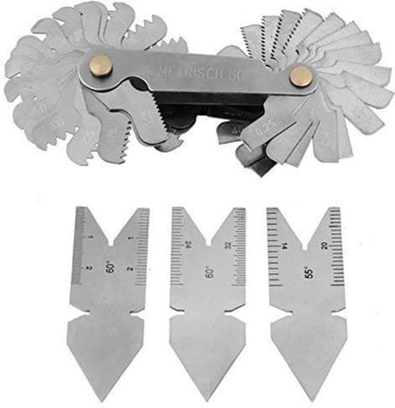 Dailygoods- Calibro Set van 3 - Meetinstrumenten voor Schroefdraad