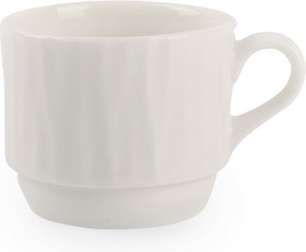 Bonbistro Mokkakop 10cl wit Vista (Set van 6)